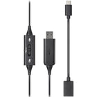 Audio-Technica ATH-101USB Single-Ear USB Computer Headset - Black-Built-in noise-cancelling microphone transmits clear audio by suppressing unwanted ambient sounds, pops and other noises