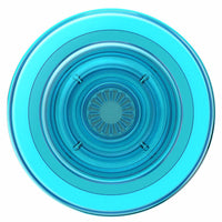 PopSockets PopGrip For Magsafe Round With Adapter Ring - Translucent Electric Blue-Includes steel adapter ring can be used on Android and iPhone 11/older