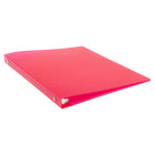 JAM Paper Plastic 0.5" 3-Ring Binder - Fuchsia Pink-This document holder is a staple for all of your projects, assignments, memos, school work, and any other important documents that need to be kept safe.
