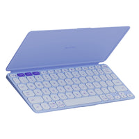 Logitech Keys-To-Go 2 Portable Bluetooth Tablet Keyboard with Built-in Cover - Lilac-The super slim, lightweight design of this portable Bluetooth keyboard makes it easy to pack and go - it’s the perfect companion to your tablet or other mobile device