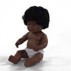 Miniland Anatomically Correct 15" Baby Doll - African-American Girl-Light vanilla scent