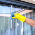 Gritt Commercial 14" Swivel Window Squeegee with Quick Release - 12 Pack-Pole Connection: Click / Lock or Tapered End