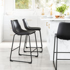 Zuo Smart Counter Stool - Black - Set of 2-Assembly required