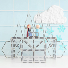 Connetix Clear Starter Pack - 34 Pieces-Compatible with the entire Connetix range as well as other magnetic tile brands