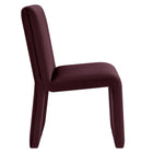 Modway Emory Upholstered Performance Velvet Dining Side Chair - Mulberry-Arrives Fully Assembled