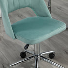 Vinsetto Armless Swivel Computer Desk Chair - Green-90 Days Limited Manufacturer Warranty