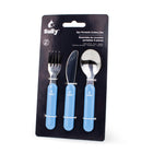 Sully Kids 3-Piece Cutlery Set - Blue-Set of 3