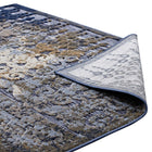 Modway Kalene Distressed Vintage Turkish Area Rug - 5 ft W x 8 ft L - Blue Rust/Cream-High Density / Machine-Woven