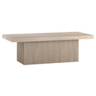 Hudson&Canal Torren 48"W Rectangular Coffee Table - Alder White-A modern contemporary design for your living room, den, and more