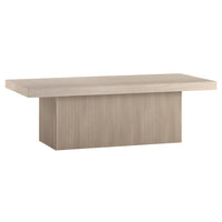 Hudson&Canal Torren 48"W Rectangular Coffee Table - Alder White-A modern contemporary design for your living room, den, and more