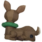 GEMMY Airblown Inflatable Christmas Vintage Reindeer - 35" x 35"-Deflates for easy storage