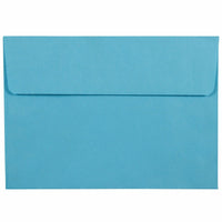 JAM Paper Invitation Envelopes - 5.875 x 8.25 - Blue - 1000 Pack-Envelopes are made from smooth 24 lb paper, includes moisture activated gummed closure