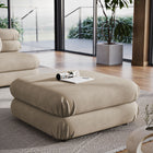 Modway Jubilee Modular Performance Velvet Ottoman - Taupe-Dense Foam Padding
