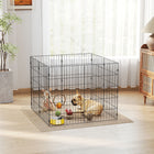 PawHut Foldable Metal Exercise Dog Playpen, Expandable Pet Fence - 8 Panels-This dog playpen is made of powder-coated steel for indoor and outdoor use