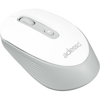 Adesso iMouse A30W Wireless Mouse - White - Copilot Key-Wireless mouse with Copilot key for enhanced productivity