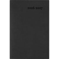 W.Maxwell 2026-27 Gama Weekly Planner - 6.25" W x 9" H - Black-August 2026 to July 2027