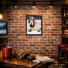 Frameworth Wayne Gretzky Classic Series 1998 Olympics - Framed Canvas - 18.5" x 22.5"-Museum-quality art canvas professionally stretched and framed in an elegant black frame