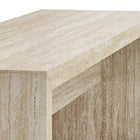 Modway Mirella 62" Faux Travertine Long Bench - Travertine-7