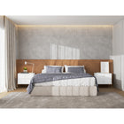 Manhattan Comfort Jasper 25.15" Modern Nightstand 2-Piece Set - White Gloss-Includes 2 Full Extension Drawers
