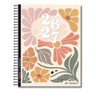 Pomme & Gribouillis Teacher Agenda 26-27 Weekly/Monthly Planner - 11-1/2" x 9-1/2" - Retro Floral - English-Several pages for classroom organization (important dates, student services, schedule, birthdays, budget, absences, favorite books, class profiles, IEPs, parent‑teacher meetings, communications, and more)