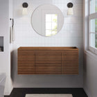 Modway Render 48" Single Sink Compatible Bathroom Vanity Cabinet - Walnut-MDF and Particleboard
