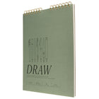 Gry Mattr Sketchbook - 70 lb - Coil Bound - 60 Sheets - Green-Coil bound