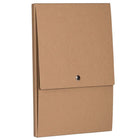 JAM Paper Vertical Snap Closure Portfolio - 12 1/8 x 9 x 1/2 - Brown Kraft-Size: 12.125" x 9 " x5"