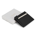 Champs Onyx Leather Zip Card Case - Black-6 Credit card slots