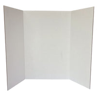 Royal Brites Tri-Fold Display Board - 2 Ply - 36" H x 48" W - White-Sturdy and easy to handle