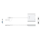 j5Create USB-C to Dual HDMI Multi-Monitor Adapter - Silver-Compact and lightweight design for maximum portability