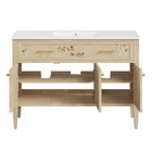 Modway Elysian 48" Wood Single Sink Bathroom Vanity - White/Burl-8