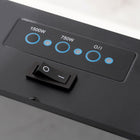 HOMCOM Wall Mounted Fireplace with LED Flame - Black-Safety thermal cut-off device provides peace of mind against overheating