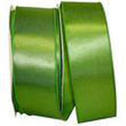JAM Paper Single Face Satin Ribbon - 2 1/2" W x 50 yd. - Moss Green-Colour: Moss