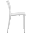 Modway Hipster Dining Side Chair - White - 2 Pack-Non-marking plastic foot glides