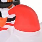 HOMCOM 7' Inflatable Polar Bear with Two Penguins Christmas Decorations-Type: Christmas inflatable decoration with polar bear and two penguins 