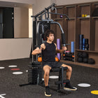 Soozier Home Gym Equipment-Non-slip feet. Strong and stable exercise machine 