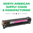 CIG HP 125A Remanufactured Toner Cartridge - Standard Yield - Magenta-2-year warranty with 100% performance guarantee