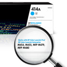 HP 414A (W2021A) Cyan Original LaserJet Toner Cartridge-Standard page yield