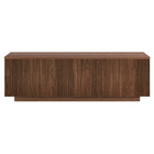 Hudson&Canal Reyes 48"W Rectangular Coffee Table - Satin Walnut-Table is made of high-quality MDF and PVC materials