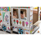 Bankers Box At Play Ice Cream Truck-Easy 2-Piece Assembly: Truck easily folds up and breaks down for storage