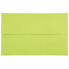JAM Paper A10 Coloured Invitation Envelopes - 6 x 9.5 - Ultra Lime Green - 50 Pack-Our envelopes are made from 24 lb paper and feature a straight flap gum closure with a smooth finish