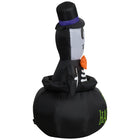GEMMY Airblown Inflatable Halloween Skeleton in Cauldron - 48"-Self-inflates in seconds