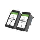 Ecoink PG245XL Canon Remanufactured Ink Cartridge - High Yield - Black - 2 Pack-Eco-Friendly and Sustainable: Remanufactured to reduce waste and minimize environmental impact while providing reliable performance