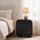 Modway Bellamy Curved 2-Drawer Nightstand - Black Oak-Rounded Silhouette