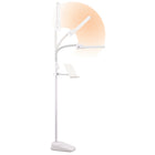 OttLite Dual Shade LED Floor Lamp with Tablet Stand and USB Charging - White-Adjustable stand