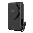 Kopplen 8000 mAh 20W Power Bank with Wireless Qi Charger Built-In MFi Lightning Cable - Black-Fast Charge: 20W of power output for lightning cable and 15W power output for wireless charging allows quick charging of devices