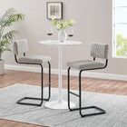 Modway Parity Boucle Bar Stools - Black Taupe - Set of 2-Channel Tufted