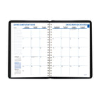 Staples 2027 Weekly/Monthly Planner - 11" H x 8" W - Black - Bilingual-Weekly: one week per two-page spread, and notes section on top right page, monthly: one month per two-page spread with past/present/future month reference, block format, and notes section on side