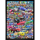 Auto Racing by Michel Fishel - Framed Canvas - 22" x 31"-High-quality art print professionally matted and framed