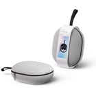 Meta Quest Compact Carrying Case for Quest 3 and 3S - Grey-Microfiber Section for Cable & Adapter